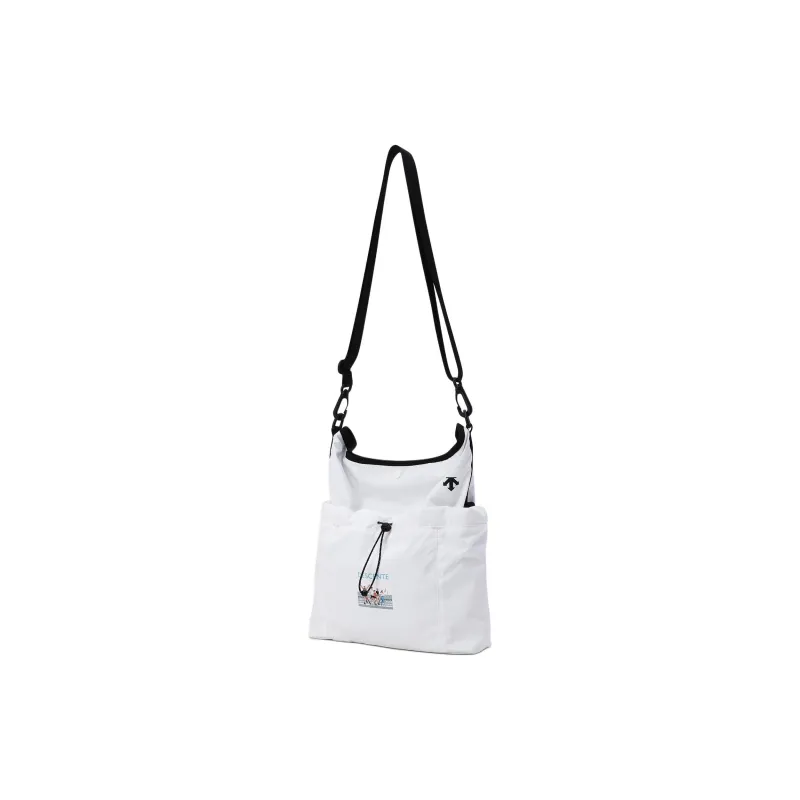 DESCENTE Artist Kim Jung Yoon Collaboration Polyester Crossbody Bag, Shoulder Bag Medium Size Unisex White-2