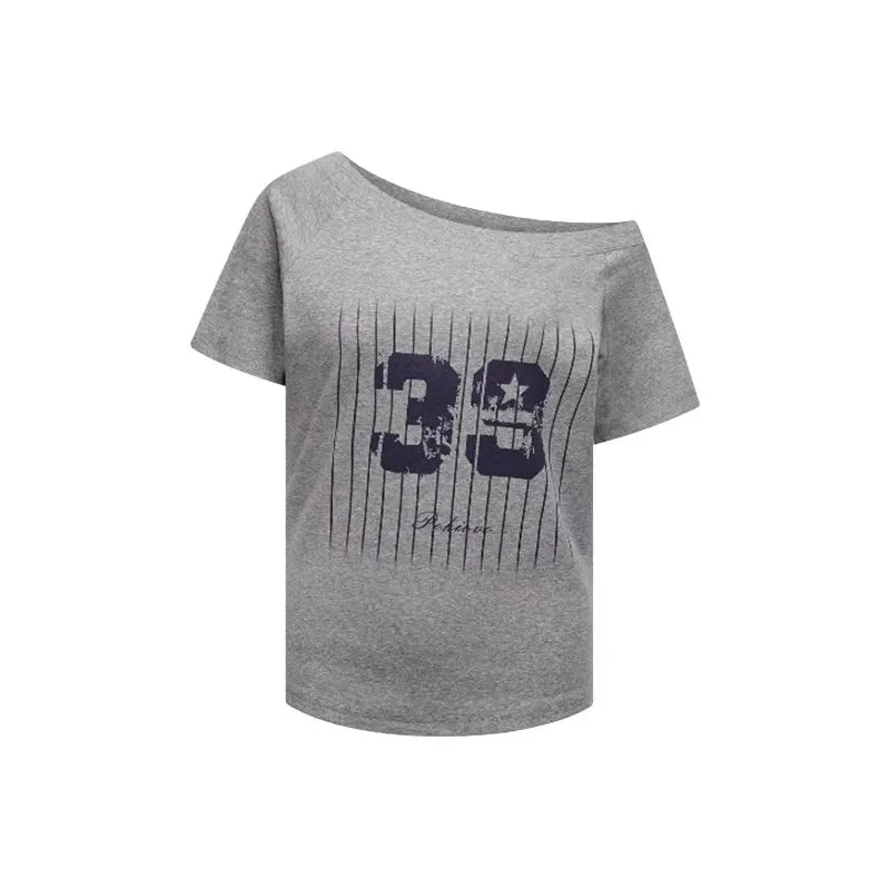 TIBINB Regular Short Sleeved T Shirts Women's-4