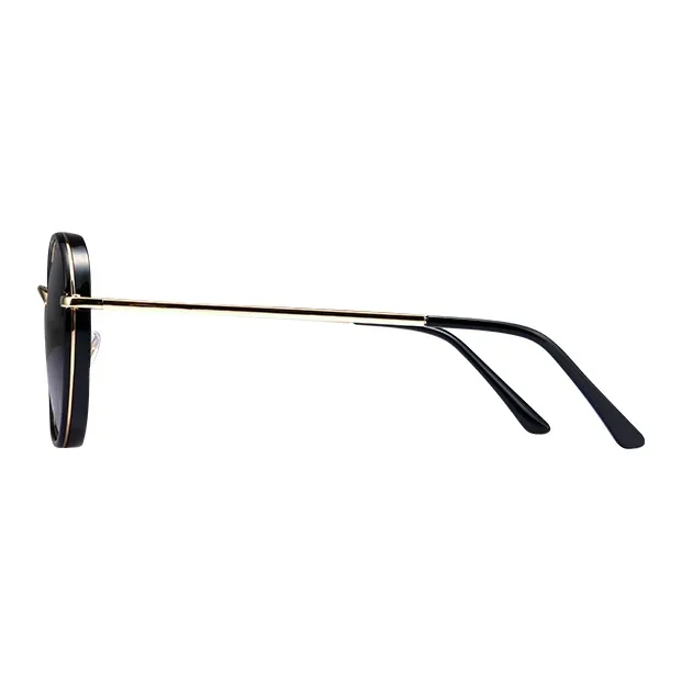 VEGOOS TR/Memory Plastic Metal Oval Sunglasses Women's-2