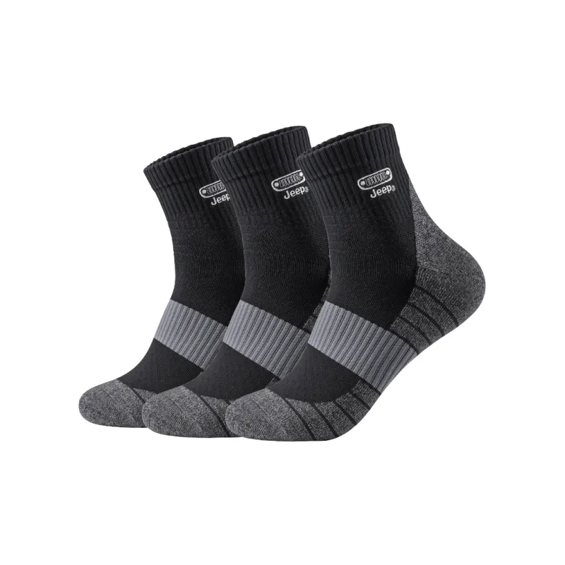 Jeep Mid Calf Socks Unisex 3 Pack-4