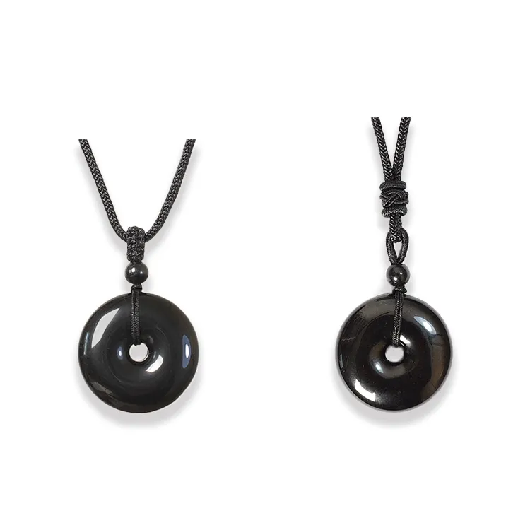 Datang Guoding Obsidian Jade Necklaces Women's-4