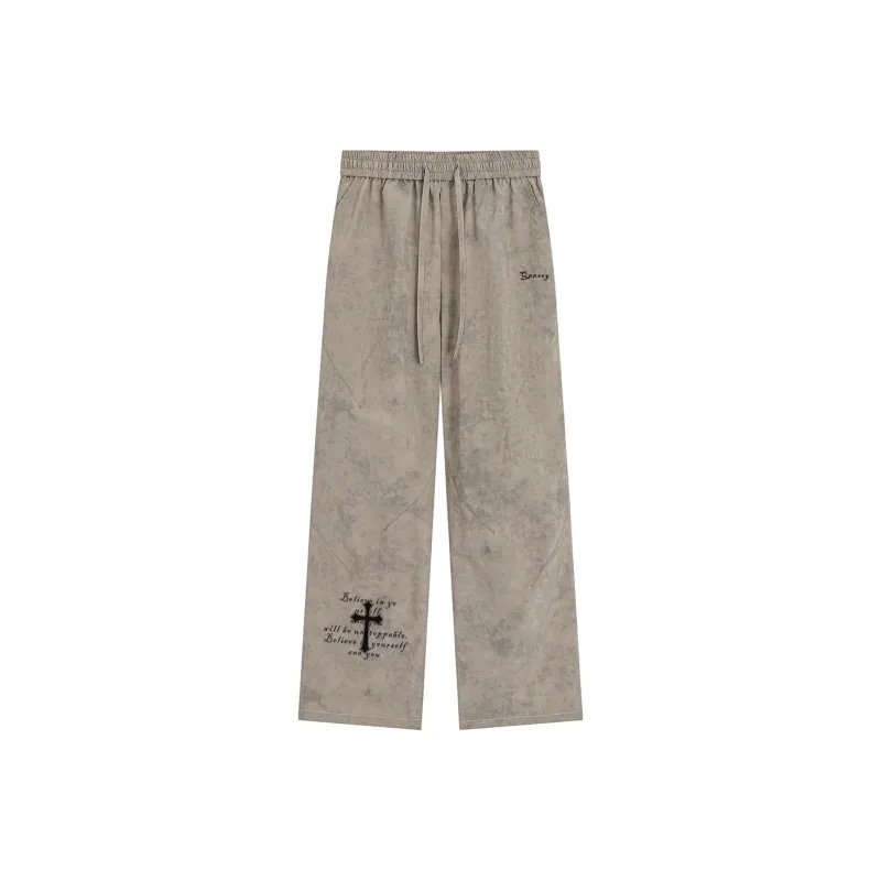 Qnxeey Casual Pants Unisex-5