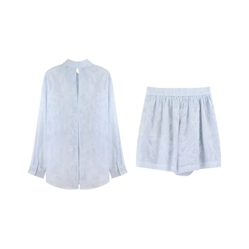 DianThia Shirt Shorts Casual Suit Women's-1