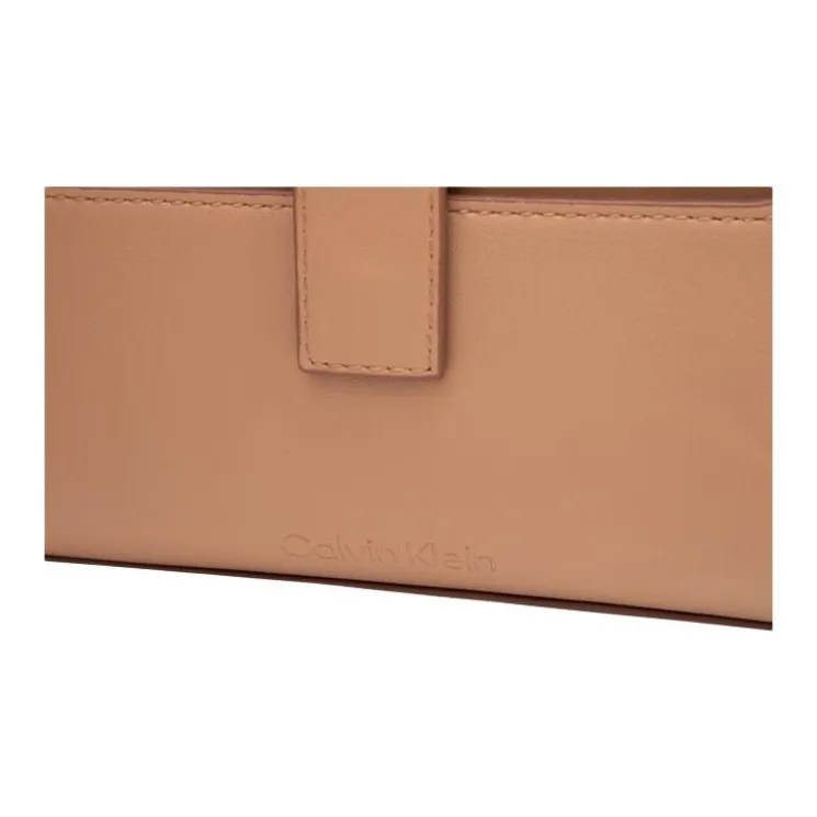 CALVIN KLEIN Synthetic Material Shoulder Bag Medium Size Women's Khaki-3