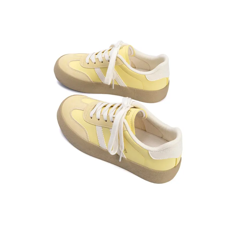 EXULL Q Low Top Skateboard Shoes Women's Yellow-2