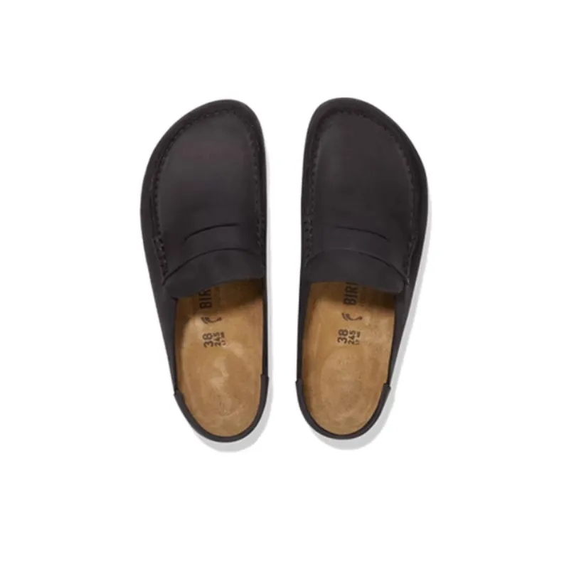 Birkenstock Naples Composite Sole Slip Resistant Closed Toe Slippers Unisex Black Narrow-2