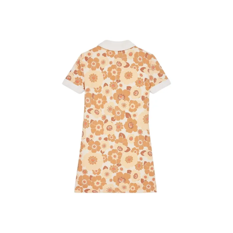 CELINE Short Sleeved Dress Women's Orange-1
