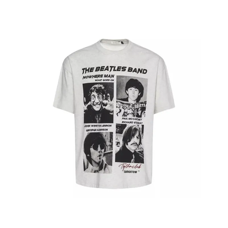 T IRA T Shirts Unisex Gray White Rock Print-0