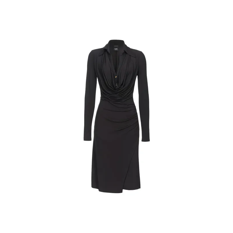 PINKO Long Sleeved Dress Women's Black-0