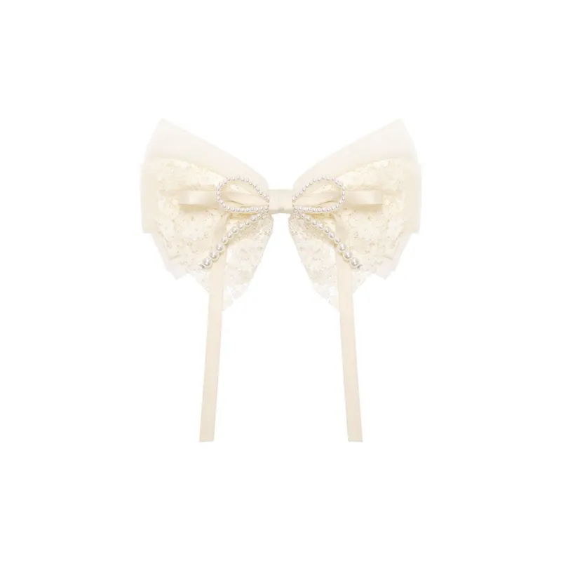 SHINE Cherished Moments Collection Fabric, Shell Pearl Hair Clips Women's-0