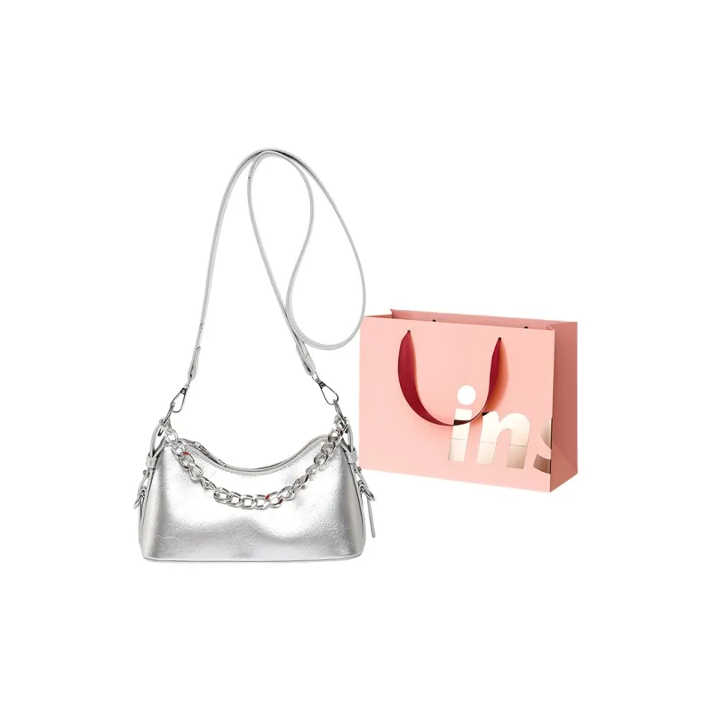 WHEELY BABY+ PU Shoulder Bag, Crossbody Bag Women's Black/White/Pink/Blue/Silver-18