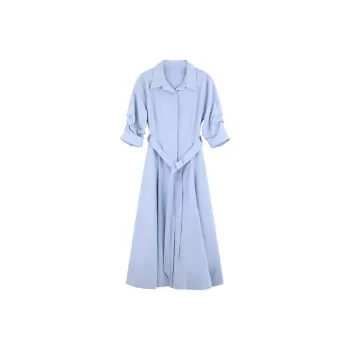 DianThia Lightweight Minimalist Style Short Sleeved Dress Shirt Women's