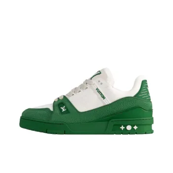 LOUIS VUITTON Trainer Low Top Skateboard Shoes Men's Green