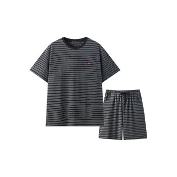 MEITENG Pajama Set Men's Dark Gray