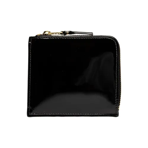 CDG Smooth Finish Leather Wallet Men's Black