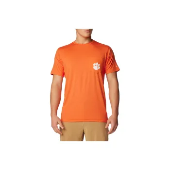 Columbia Collegiate Tech Trail Omni Shade™ Shirt Men's Orange