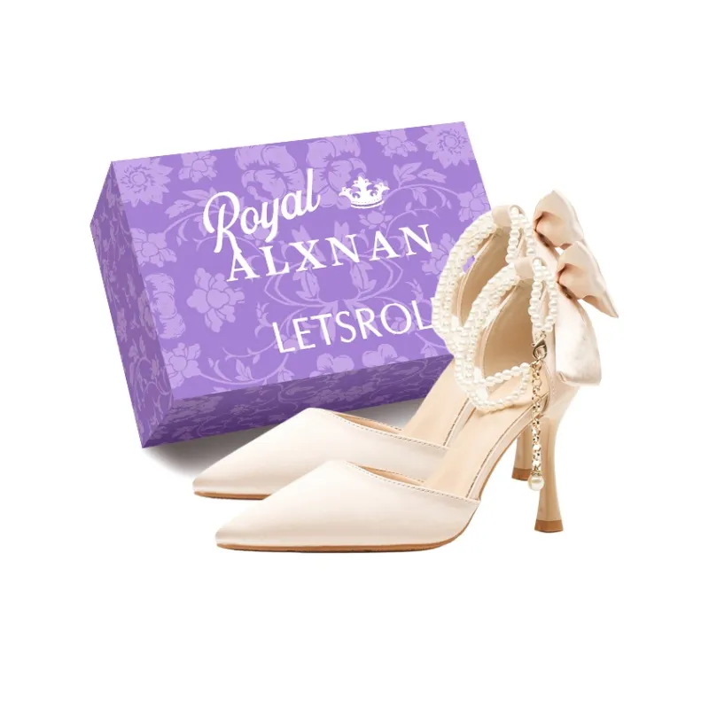 Alxnan Chunky Heel High Heels Women's-5