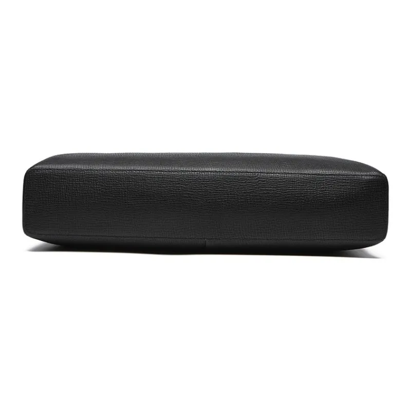 SEPTWOLVES Cow Leather Briefcase Tubas Unisex Black-4