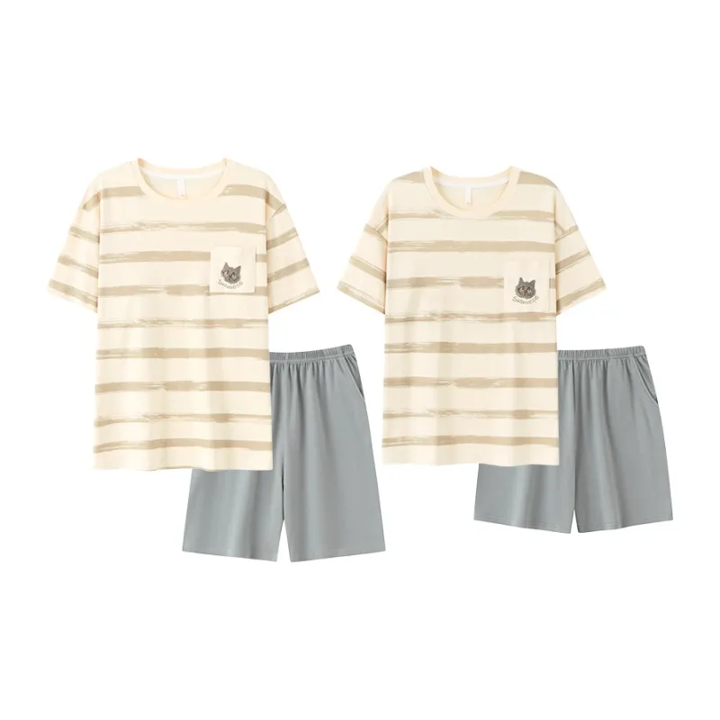 YUZHAOLIN Pajama Set Summer Unisex-0