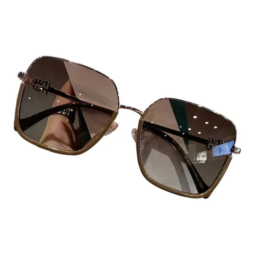 PRETTYALLUSION PC Metal Square Sunglasses Women's
