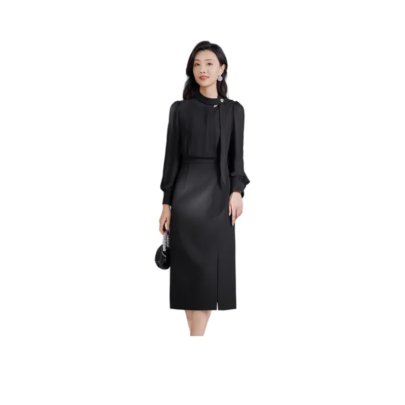 Hang Yi Court Long Sleeved Dress Women's-0