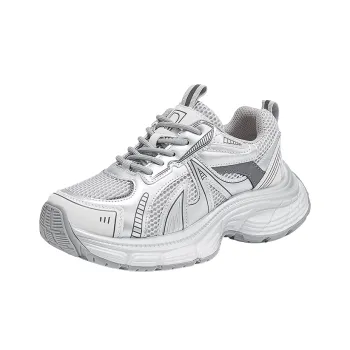 D FUSE SCANDINAVIA Abrasion Resistant Height Increasing Slip Resistant Breathable Low Top Chunky Sneakers Women's