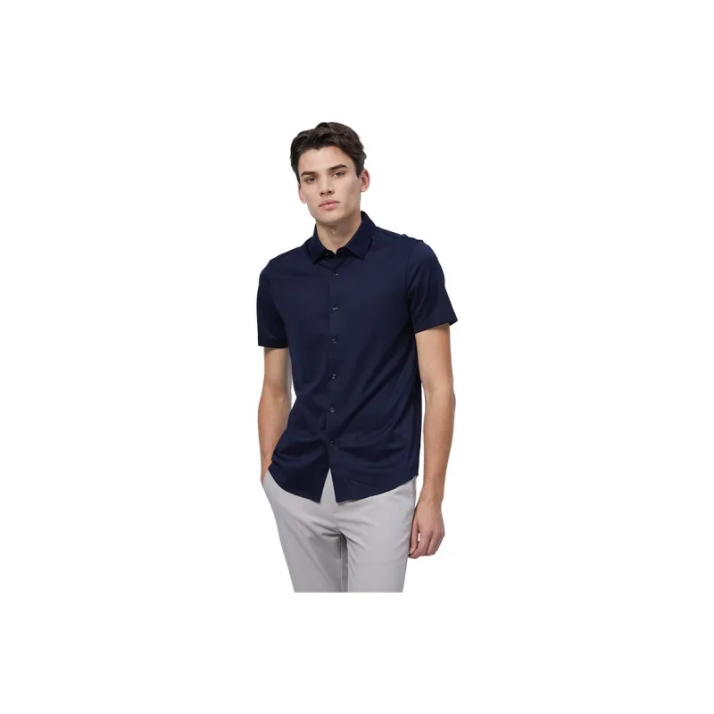 DIDIBOY T Shirts Men Navy Blue-1