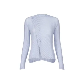 ISSEY MIYAKE Shirt Women's Black Nigella Blue