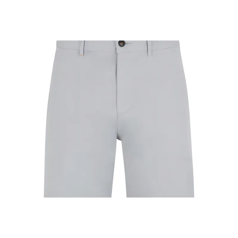 HUGO BOSS SS24 Slim Fit Shorts In Stretch Cotton Twill Casual Shorts Men's Light Gray-2