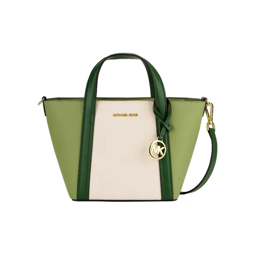 MICHAEL KORS Coated Canvas Tote Bag Shopping Bag Shoulder Bag Crossbody Bag Handbag Small Size Women's Fern Green Many