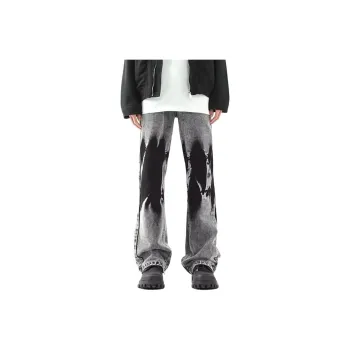 HKRXEC Jeans Men Black Gray Color