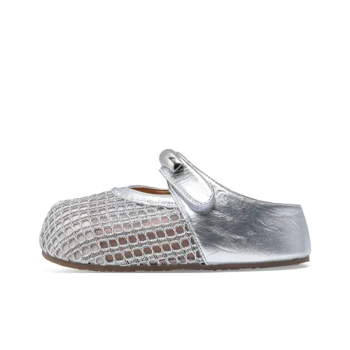 Take The Qin Rubber Sole Quiet Abrasion Resistant Closed Toe Slippers Women's