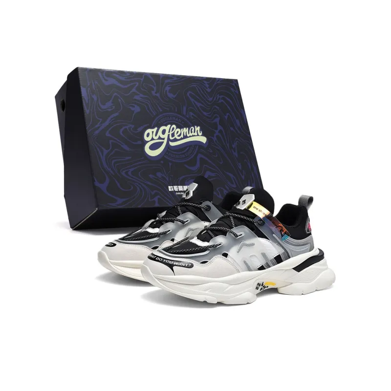 OUGLEMEN Slip Resistant And Abrasion Resistant Coverage Low Top Casual Shoes Men's Box-0
