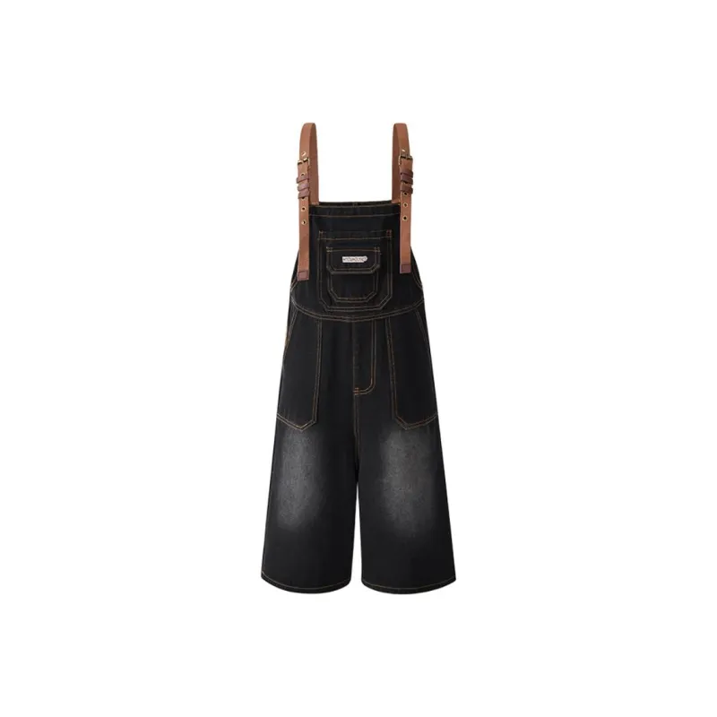 Wen Shan Overalls Women's Pine Ink Black-0