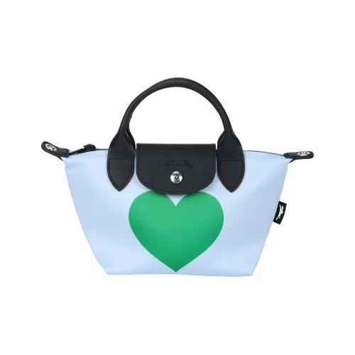 LONGCHAMP Le Pliage CNY Canvas Bag, Shoulder Bag, Crossbody Bag, Handbag Women's Sky Blue/Green