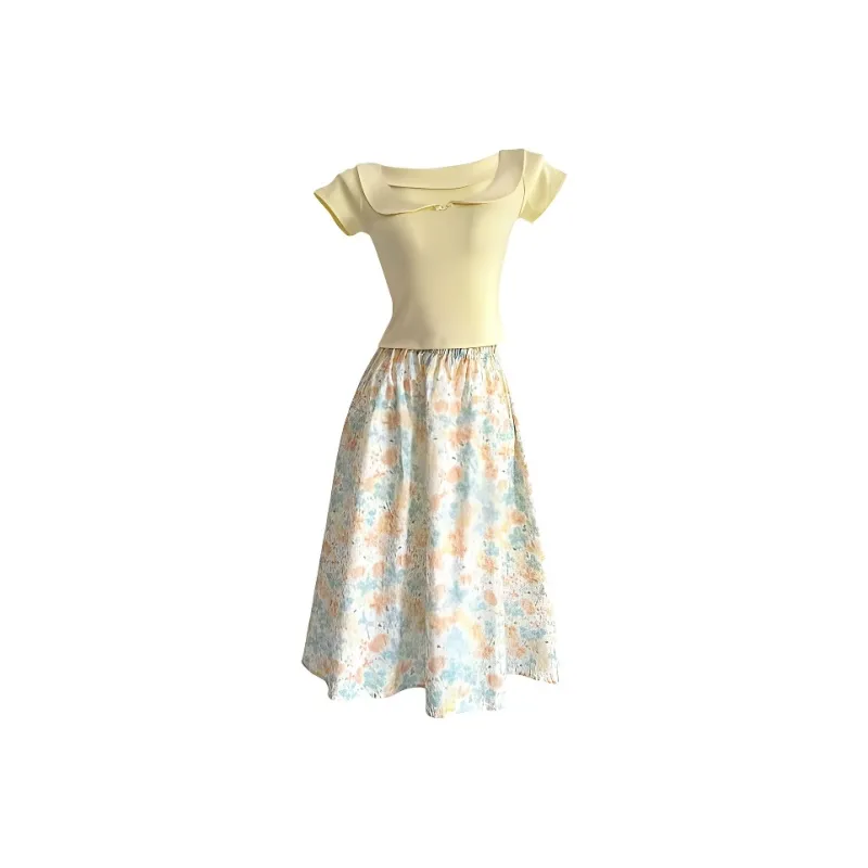 PUREIDOL Two Piece Skirt Sets Women's-0