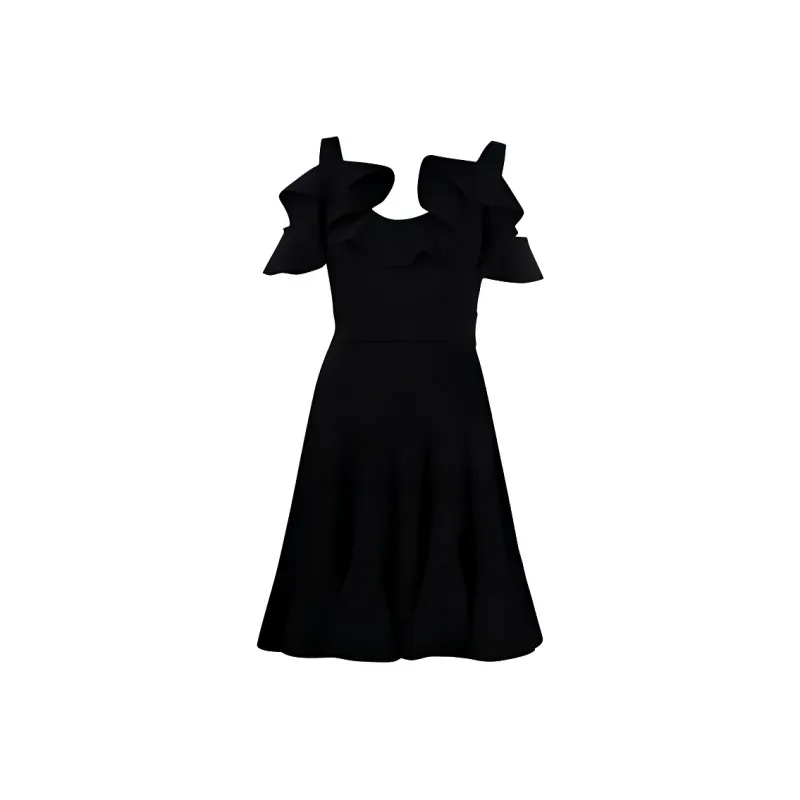 Alexander McQueen Sleeveless Dresses Women's Black-0
