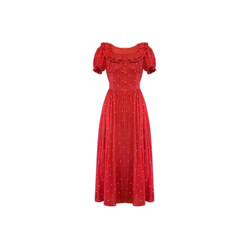 Udon House Short Sleeved Dress Women's-0