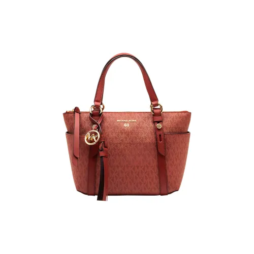 MICHAEL KORS MK Sullivan stayhomewithbags Bag Shopping Bag Portable Crossbody Bag Shoulder Bag Small Size Women's Deep Red