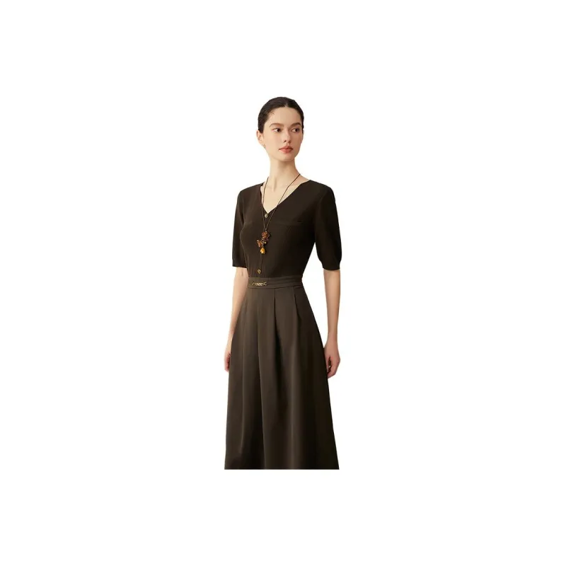 Yiner Long Sleeved Dress Women's-0