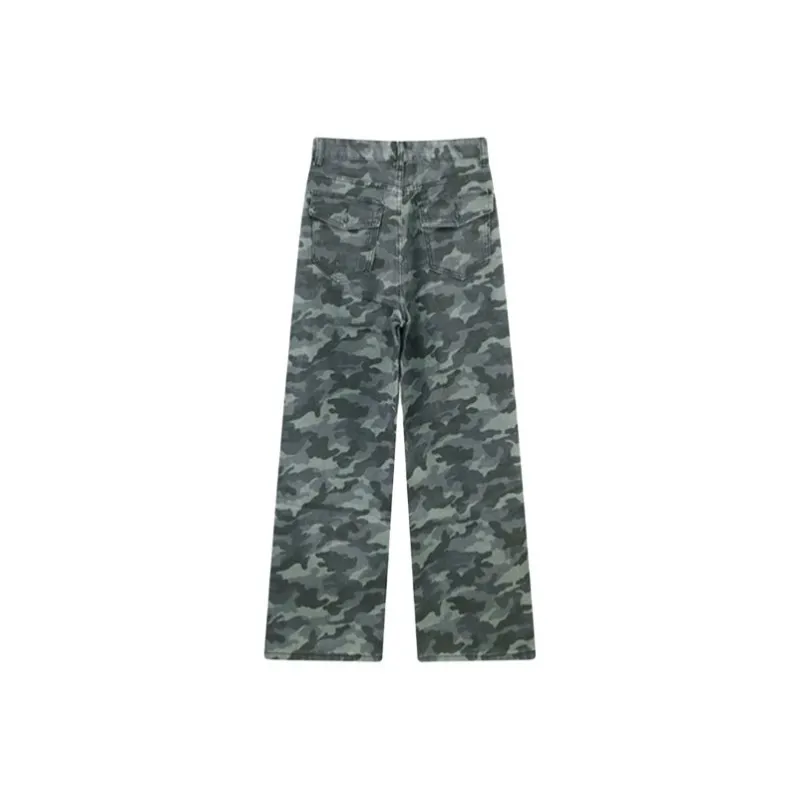 TIBINB Jeans Women's Camouflage-1