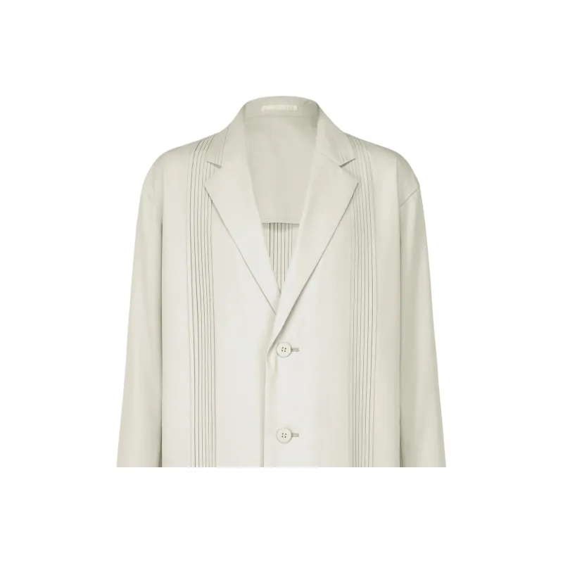 ISSEY MIYAKE SS25 Business Suit Coat Men's Light Gray-1