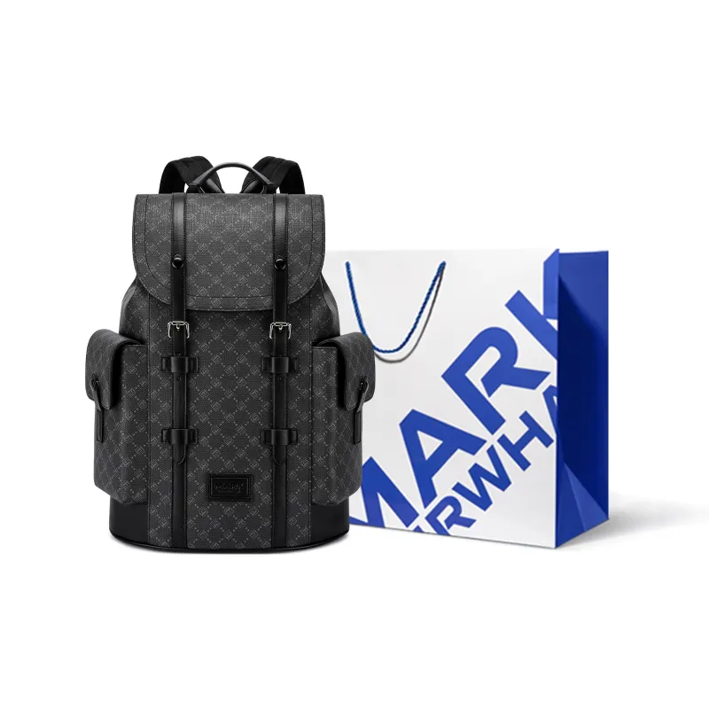 FAIRWHALE PVC Backpack Men's Lead Coffee/Coffee-2