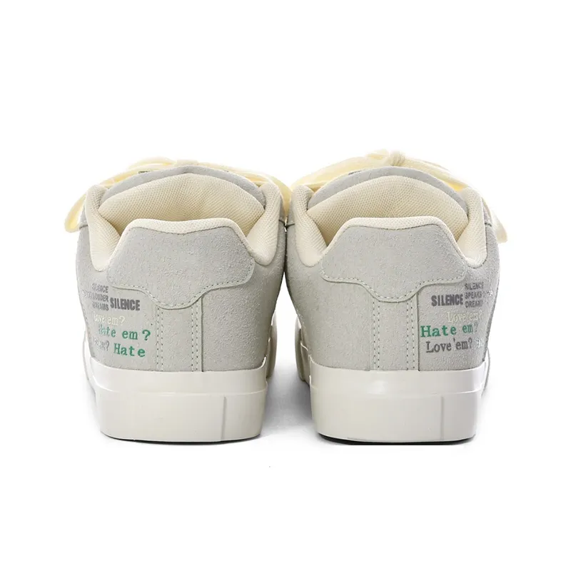 The New Age Family Low Top Skateboard Shoes Women's Yellow Green-3