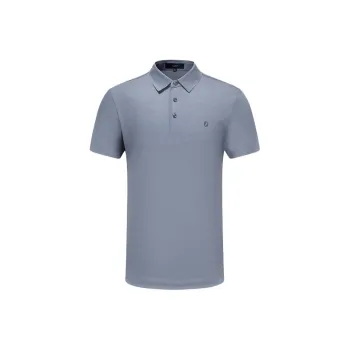 DIDIBOY Polo Shirts Men Gray Blue