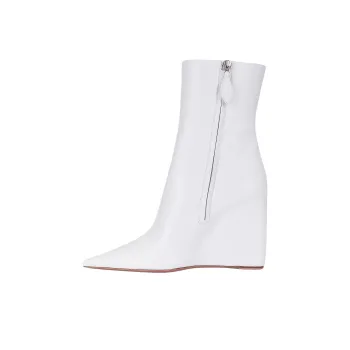 AMINA MUADDI Pernille Ankle Boots 10cm Women's White