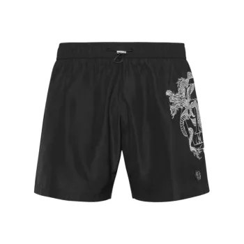 PHILIPP PLEIN Dragon print Swim Shorts