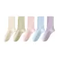 Hyaluronic Acid Mint Socks Macaron Color Series[Cream Yellow+Mint Green+Girly Pink+Sea Salt Blue+Misty Purple](Shopping Bag Included)
