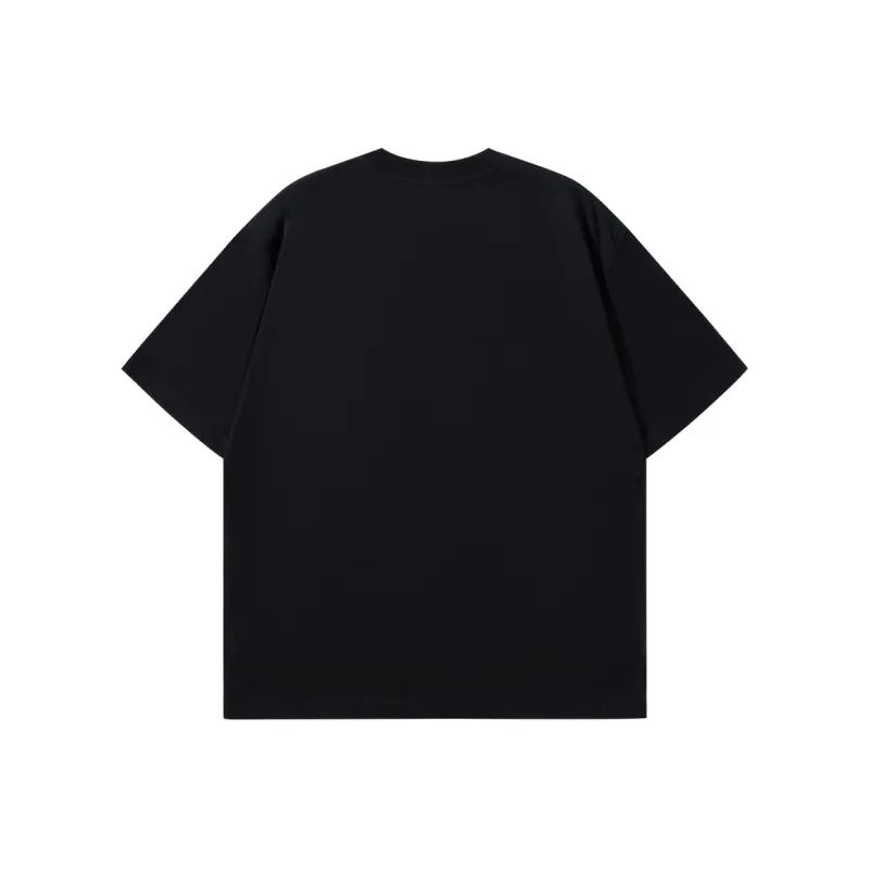 ALEXANDRO FRATELLI Crew Neck Minimalist Versatile Base Layer Versatile Basic T Shirt Unisex Black White Gray-3