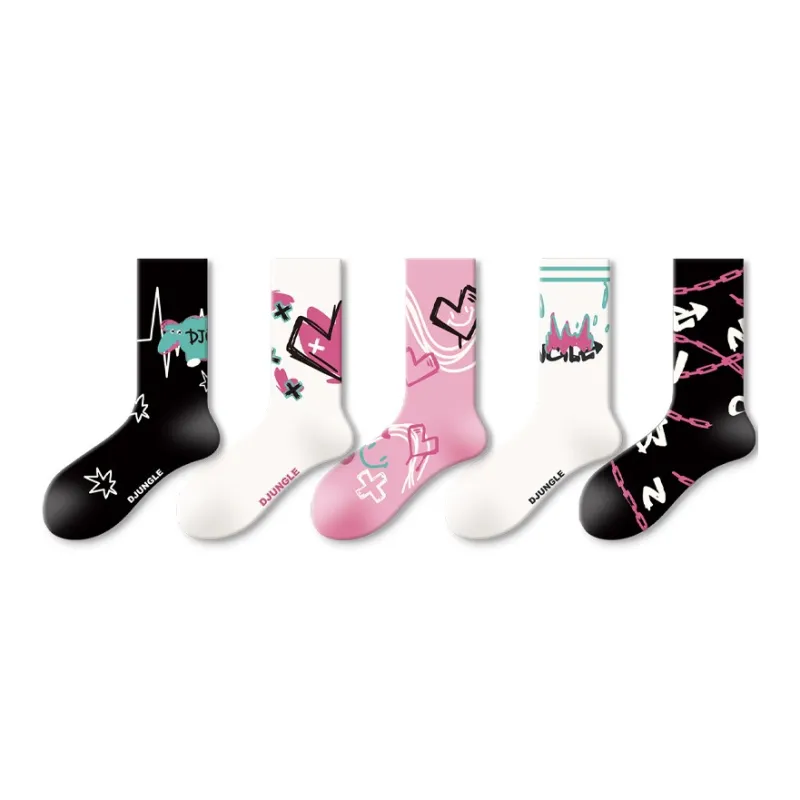 Gentle Welcome Mid Calf Socks Women's 5 Pack-2